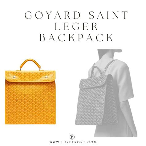 goyard saint leger backpack price|Goyard Backpacks Comparison: A Complete Guide to .